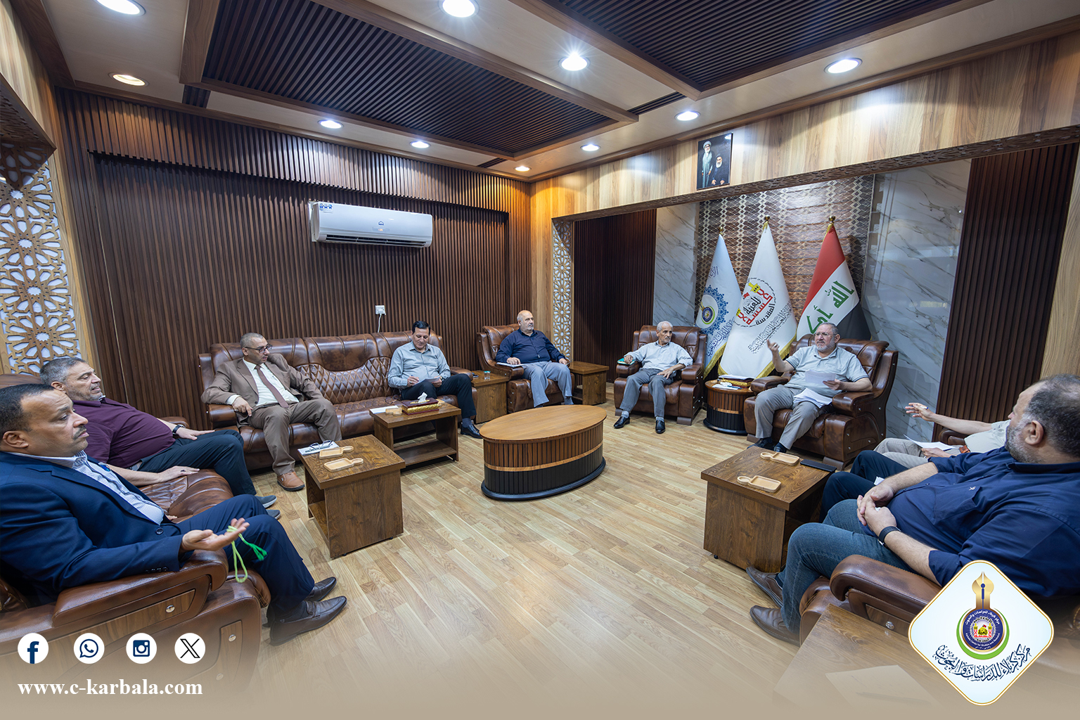 اجتماع موسع في مركز كربلاء يحدد ملامح مؤتمر الأربعين الدولي العاشر